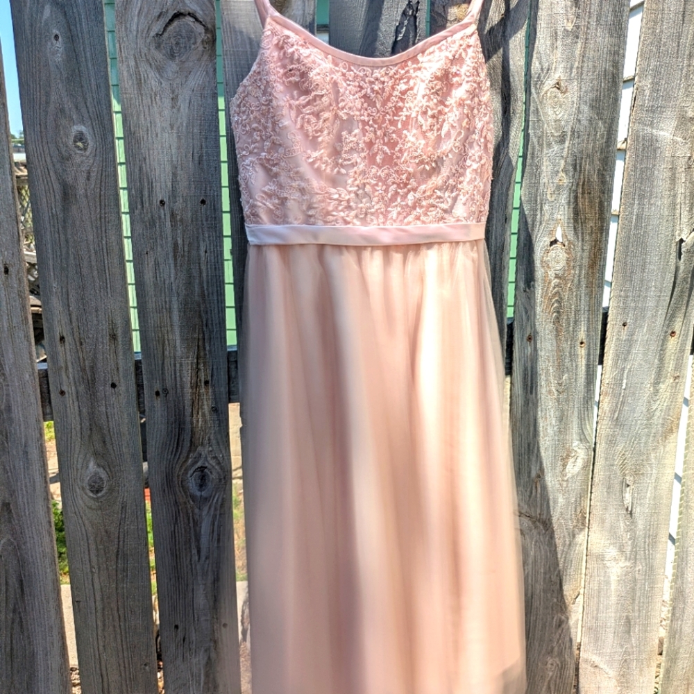 Flower Girl Dress Size 10 From Madeline Gardner: Mori Lee Champaign Pink